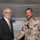 Crown Prince Haakon and UN special envoy Mr Kai Eide. Hand out picture from The Royal Court. For editorial use only - not for sale. Picture size: 5616x 3744 px, 6,13 Mb (Photo: Norwegian Armed Forces) 